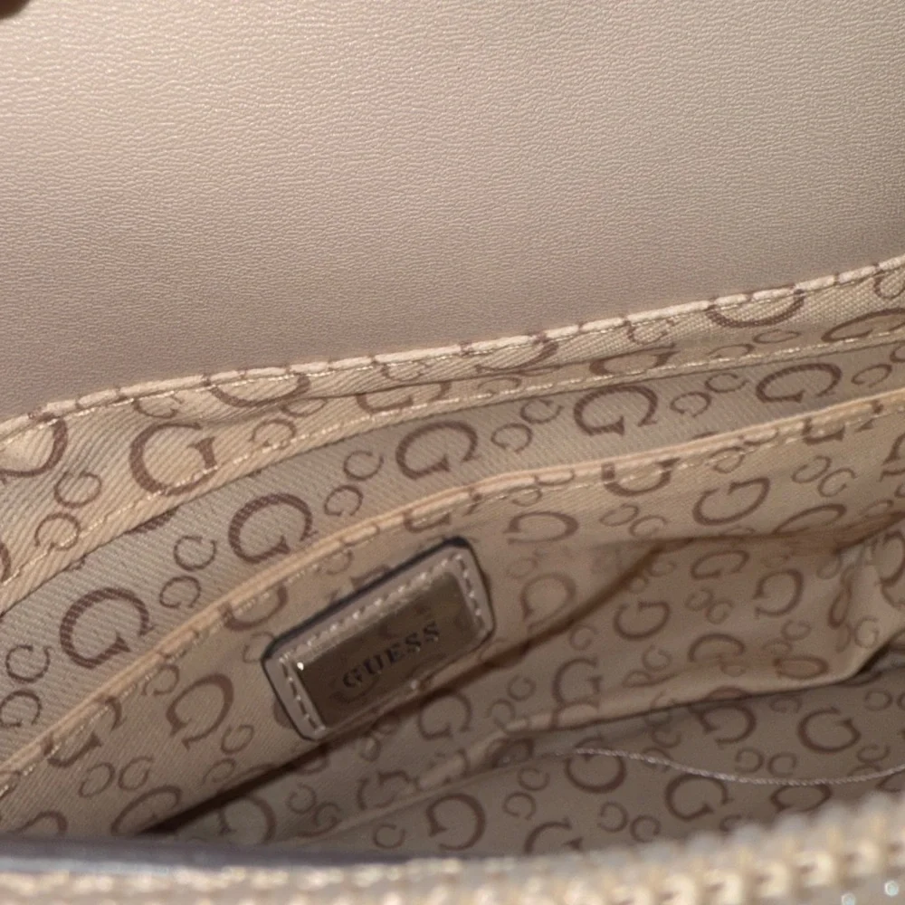 Guess Blush Satchel with Signature Pattern